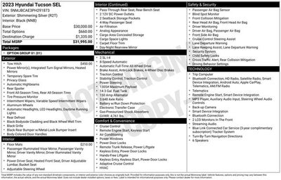 2023 Hyundai TUCSON SEL