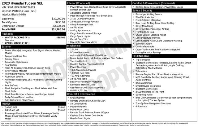2023 Hyundai TUCSON SEL
