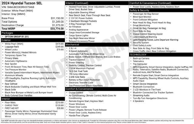 2024 Hyundai TUCSON SEL