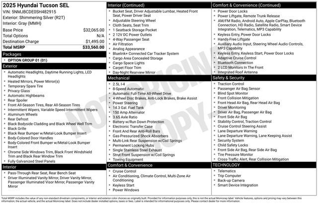2025 Hyundai TUCSON SEL