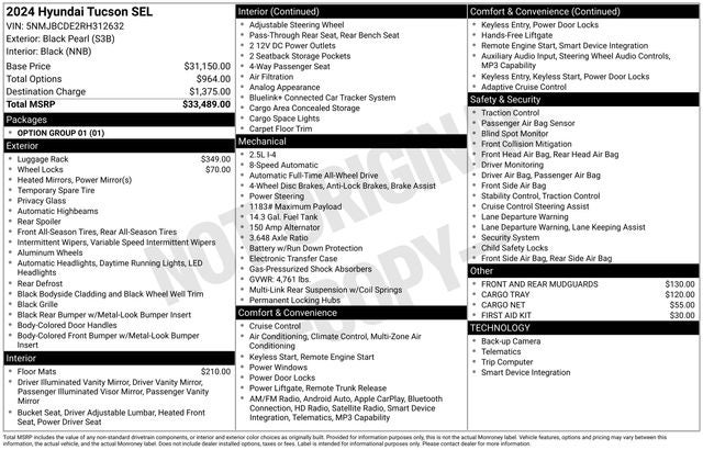 2024 Hyundai TUCSON SEL
