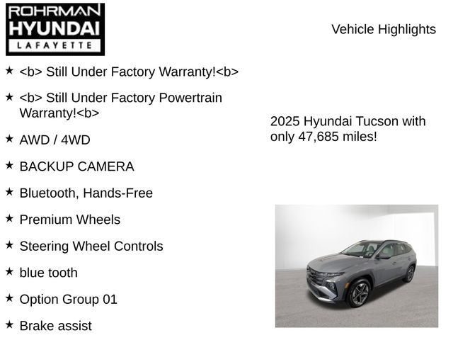 2025 Hyundai TUCSON SEL