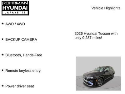 2026 Hyundai TUCSON SEL