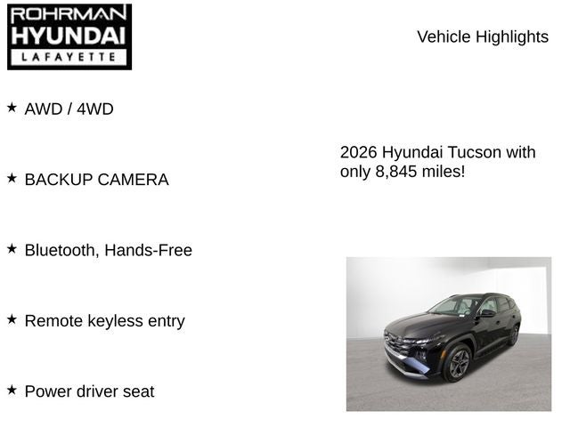 2026 Hyundai TUCSON SEL