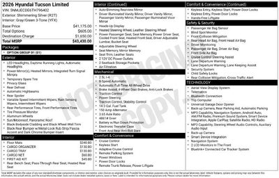 2026 Hyundai TUCSON Limited AWD
