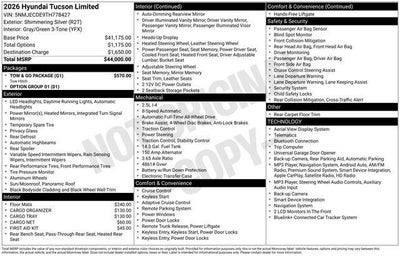 2026 Hyundai TUCSON Limited AWD