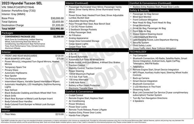 2023 Hyundai TUCSON SEL