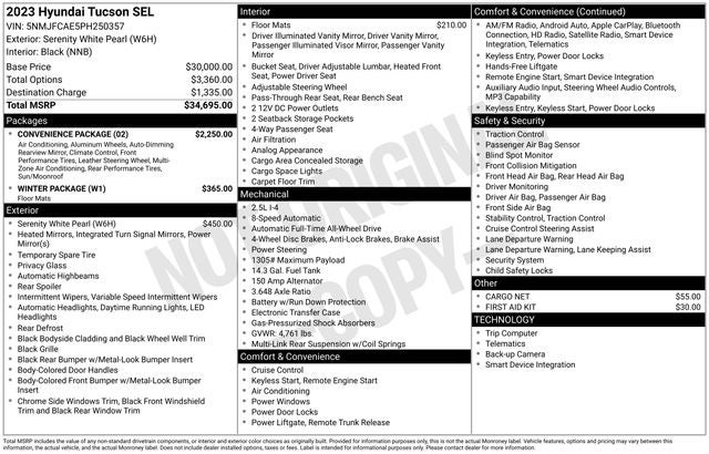 2023 Hyundai TUCSON SEL