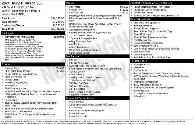 2024 Hyundai TUCSON SEL