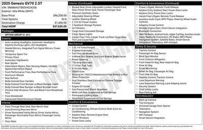 2025 Genesis GV70 2.5T