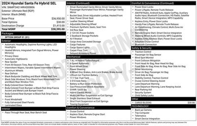 2024 Hyundai SANTA FE HYBRID SEL