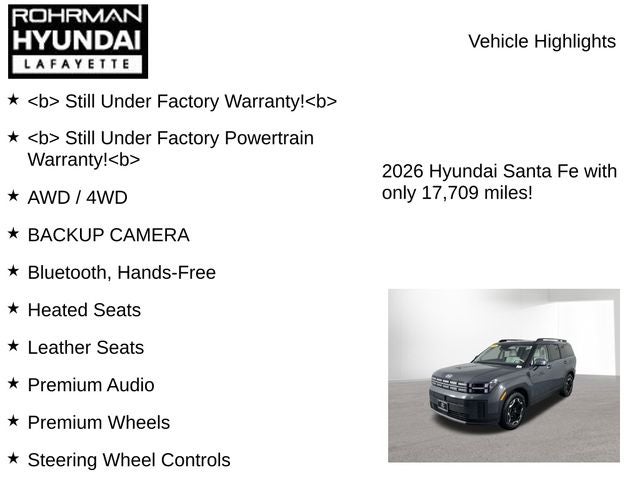 2026 Hyundai SANTA FE SEL
