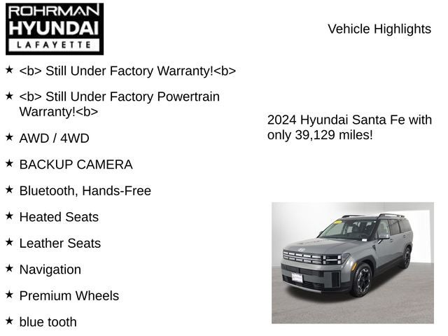 2024 Hyundai SANTA FE SEL