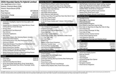 2026 Hyundai SANTA FE HYBRID Limited