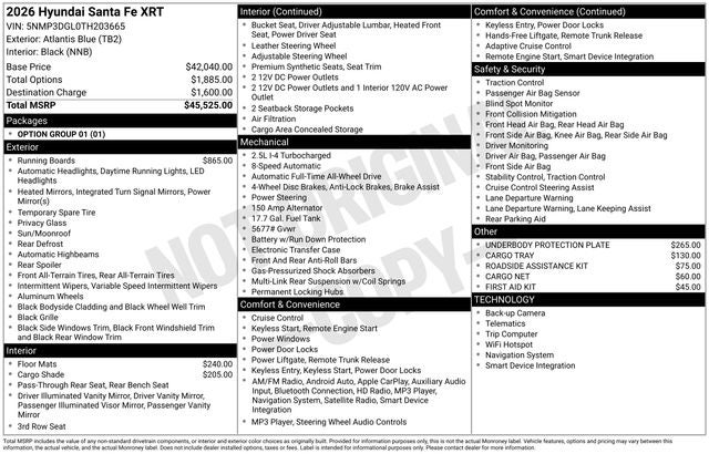 2026 Hyundai SANTA FE XRT AWD