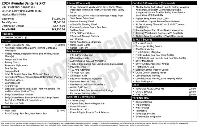 2024 Hyundai SANTA FE XRT