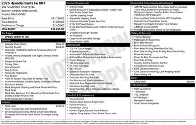 2026 Hyundai SANTA FE XRT AWD