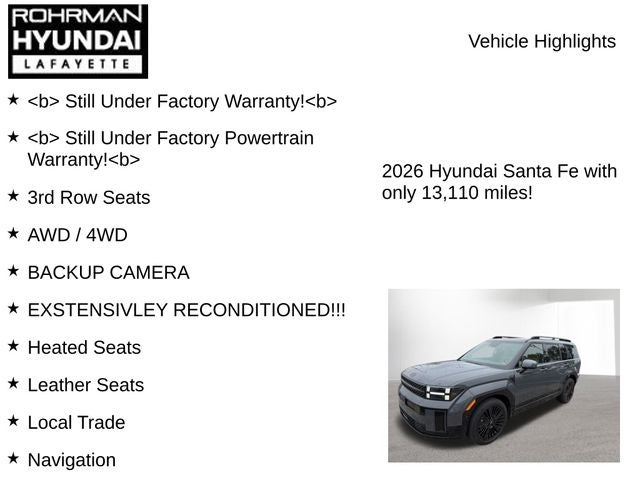 2026 Hyundai SANTA FE HYBRID Calligraphy