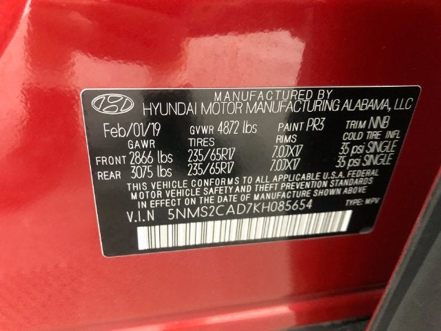 2019 Hyundai SANTA FE SE