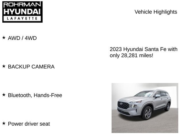 2023 Hyundai SANTA FE SEL
