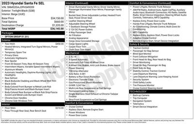2023 Hyundai SANTA FE SEL