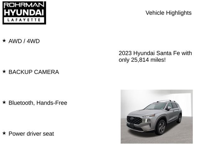 2023 Hyundai SANTA FE SEL