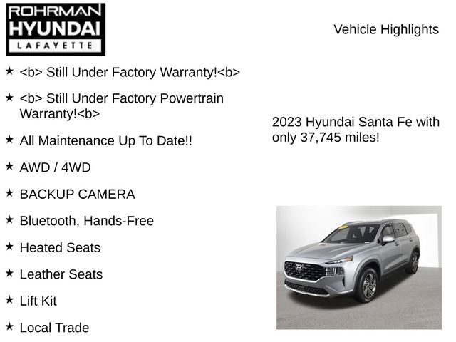 2023 Hyundai SANTA FE SEL
