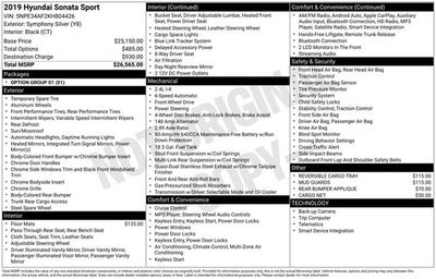 2019 Hyundai SONATA Sport