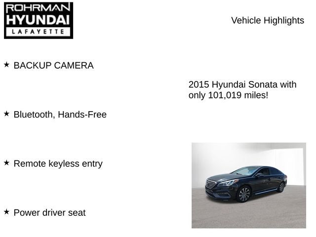 2015 Hyundai SONATA 2.4L Sport