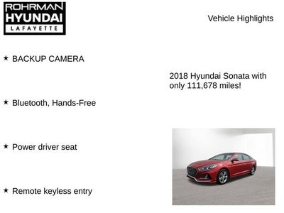 2018 Hyundai SONATA SEL