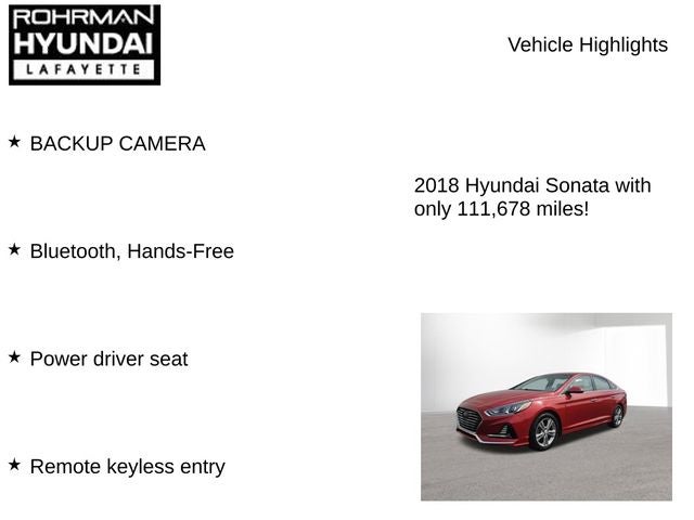 2018 Hyundai SONATA SEL