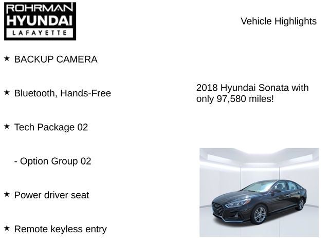 2018 Hyundai SONATA SEL