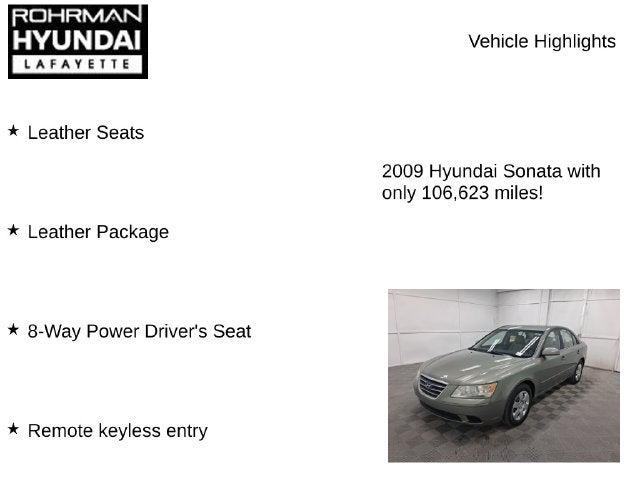 2009 Hyundai SONATA GLS