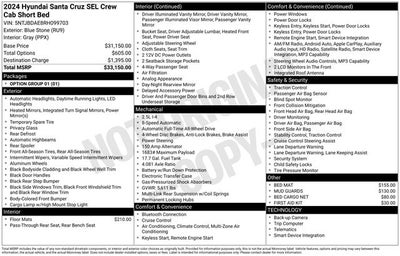2024 Hyundai SANTA CRUZ SEL