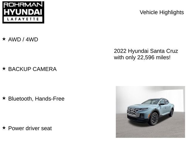 2022 Hyundai SANTA CRUZ SEL Premium