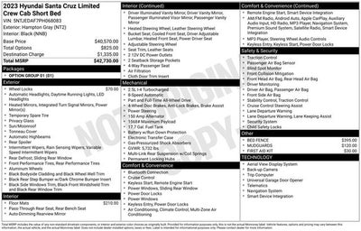 2023 Hyundai SANTA CRUZ Limited