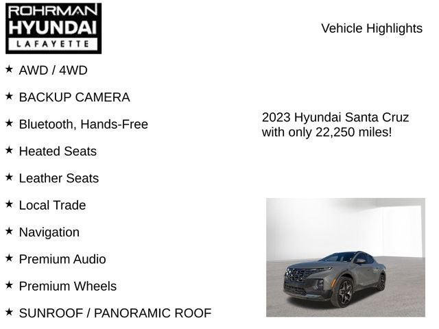2023 Hyundai SANTA CRUZ Limited