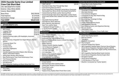 2026 Hyundai SANTA CRUZ Limited