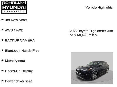 2022 Toyota Highlander Platinum