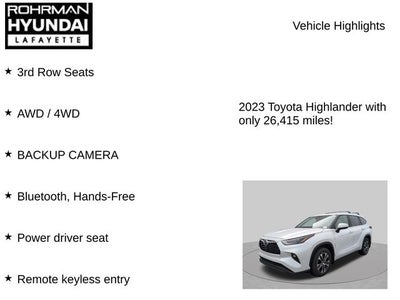 2023 Toyota Highlander XLE