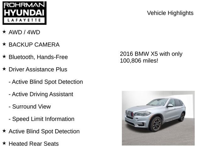 2016 BMW X5 xDrive50i