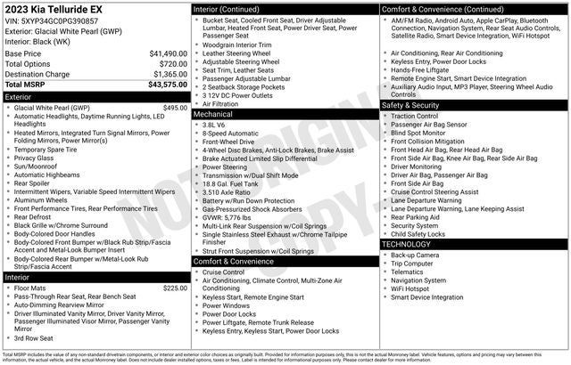 2023 Kia Telluride EX