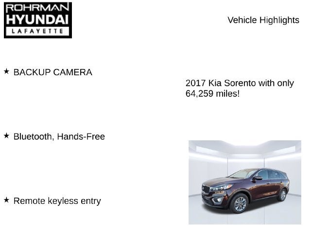 2017 Kia Sorento LX