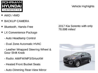 2017 Kia Sorento LX