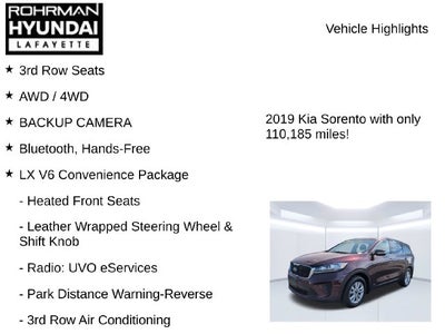 2019 Kia Sorento LX V6