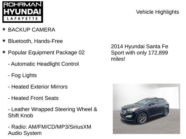 2014 Hyundai SANTA FE SPORT FWD 4Dr 2.4