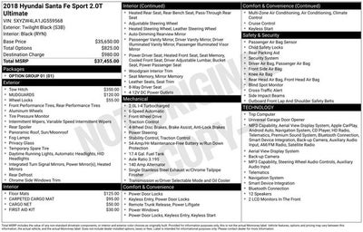 2018 Hyundai SANTA FE SPORT 2.0T Ultimate