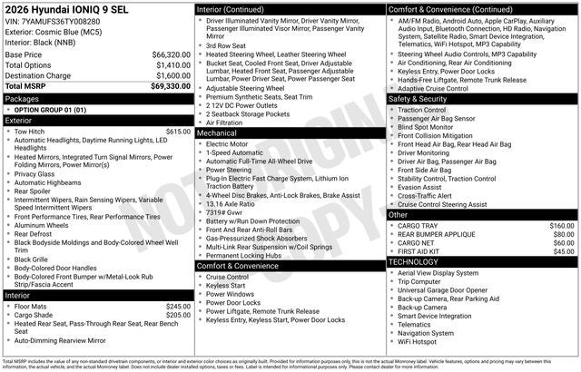 2026 Hyundai IONIQ 9 SEL
