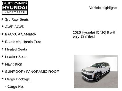 2026 Hyundai IONIQ 9 Performance Limited