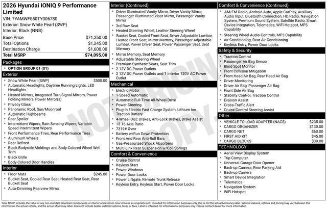 2026 Hyundai IONIQ 9 Performance Limited